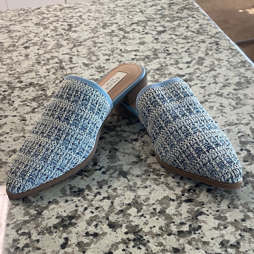 STEVENBlue Tweed Women's Mules
